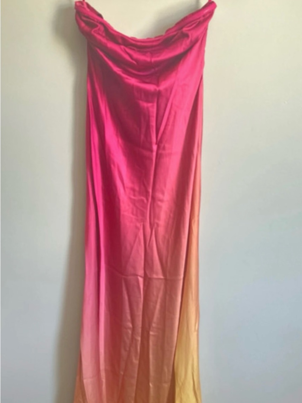 Altar'd State Pink to Yellow Ombre Maxi Skirt